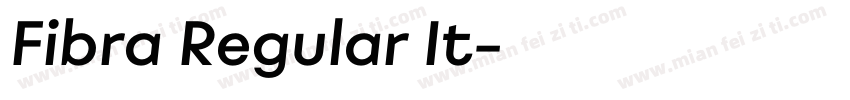 Fibra Regular It字体转换